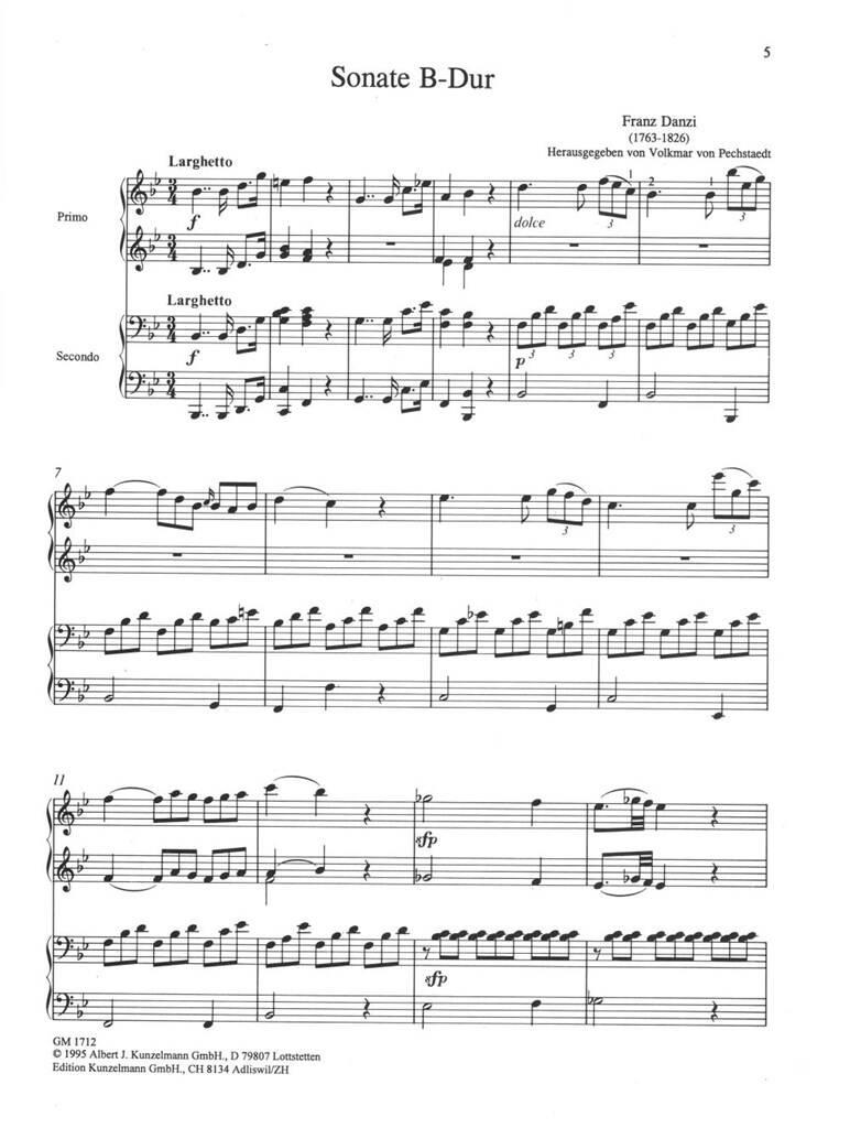 Sonate Für Klavier Zu 4 Händen