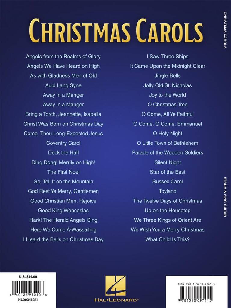 Christmas Carols - Strum & Sing Guitar